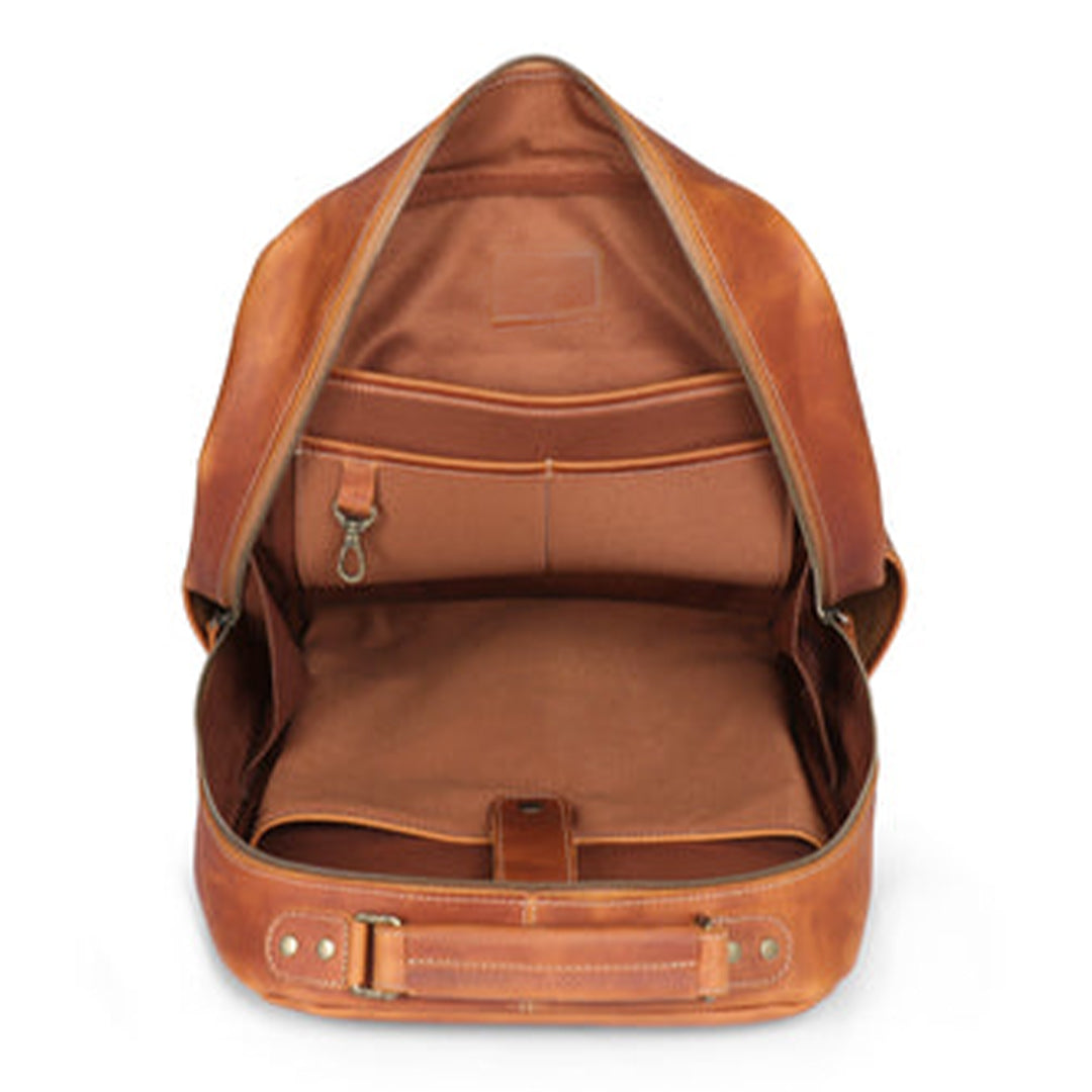 Frances Crazy Horse Leather Backpack