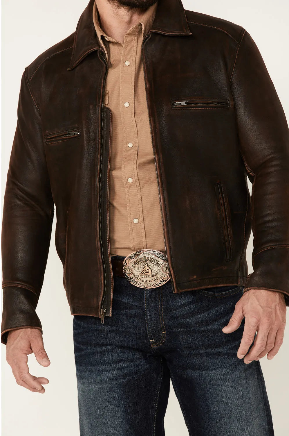 Cattle Cowhide Leather Jacket