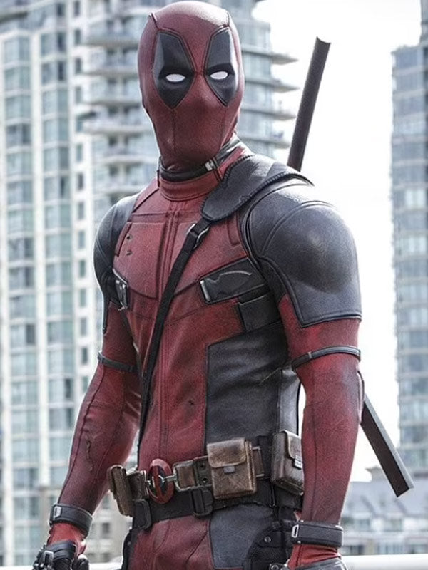 Deadpool and Wolverine 2024 Ryan Reynolds Costume Leather Jacket