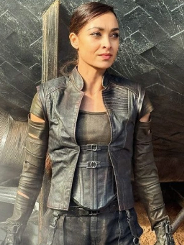 Jade Lye Deadpool & Wolverine Black Leather Vest