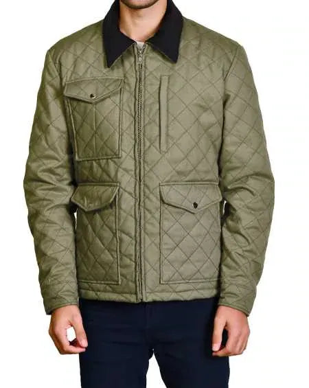 John Dutton Green Quilted Jacket Yellowstone