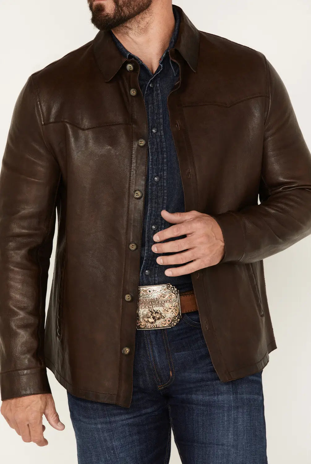 Class Smith Western Leather Jacket