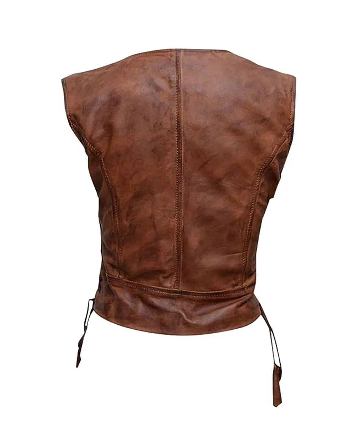 Women The Walking Dead Michonne Leather Vest
