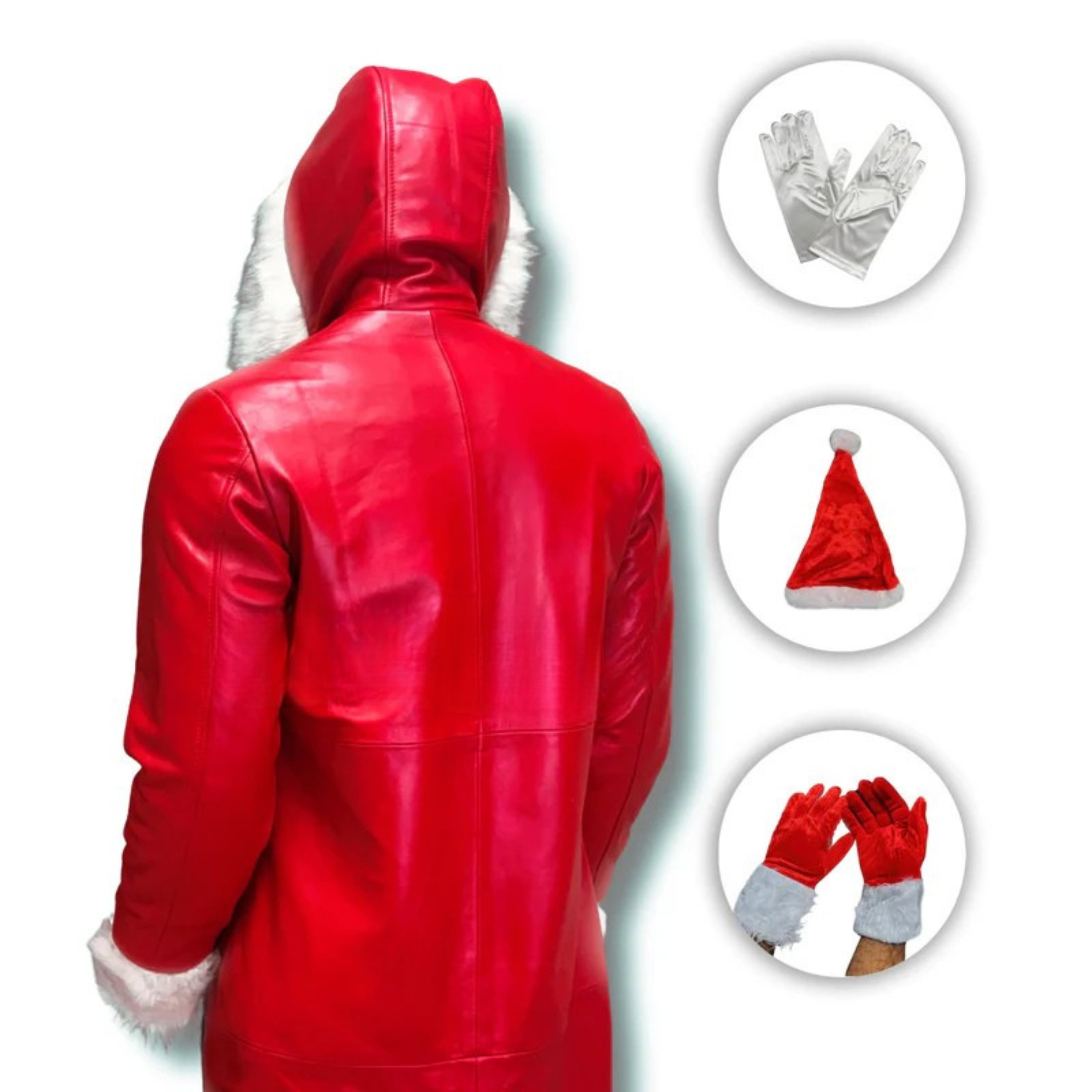 Christmas Chronicles Kurt Russell Santa Clause Leather Coat
