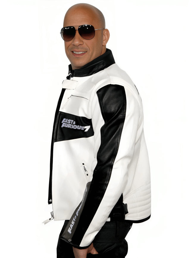 Fast and Furious 7 Dominic Toretto Racer Leather Jacket