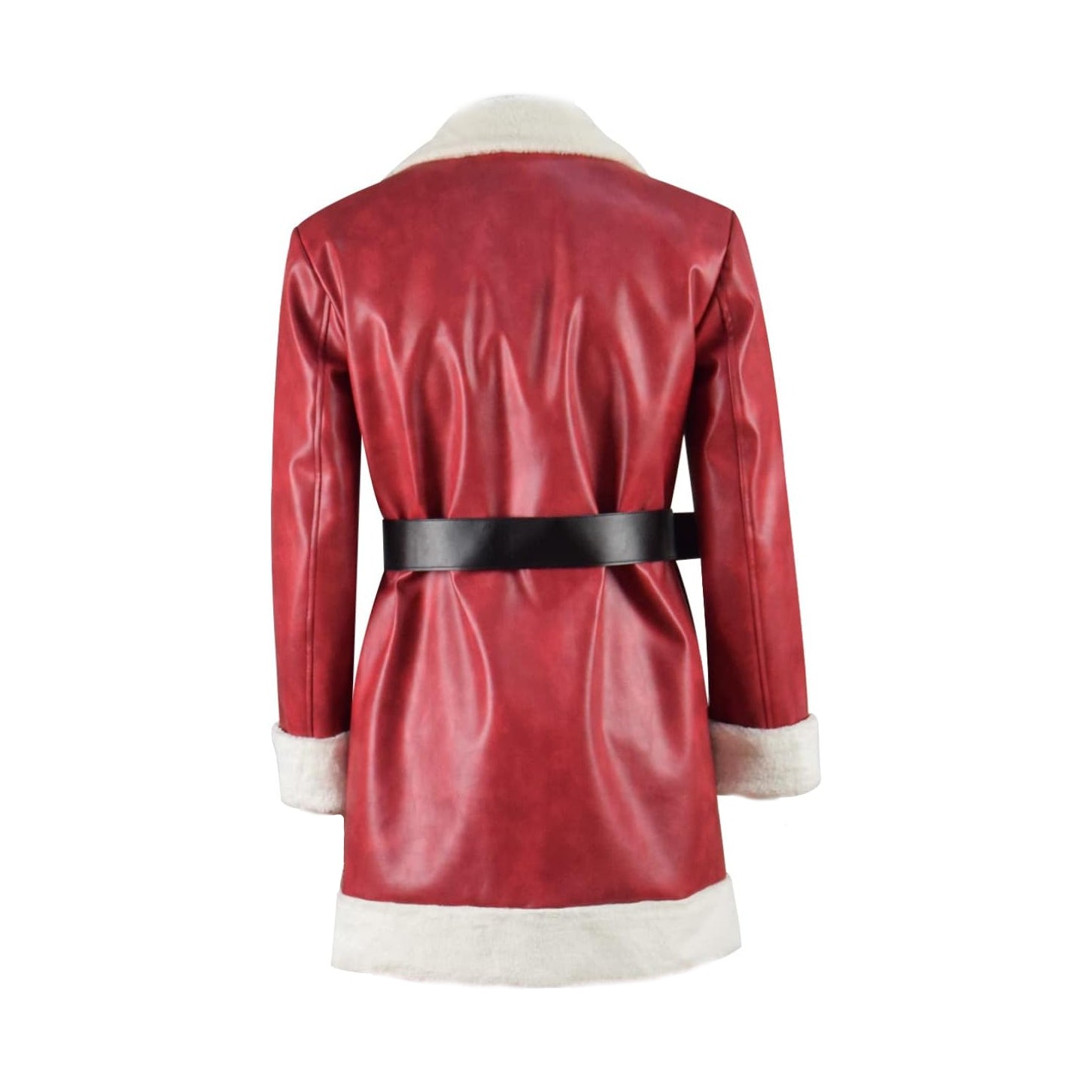 David Harbour Violent Night Santa Claus Leather Coat