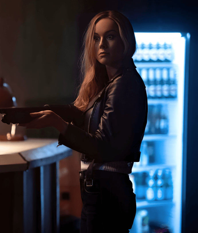 Fast X 2023 Brie Larson Black Leather Jacket