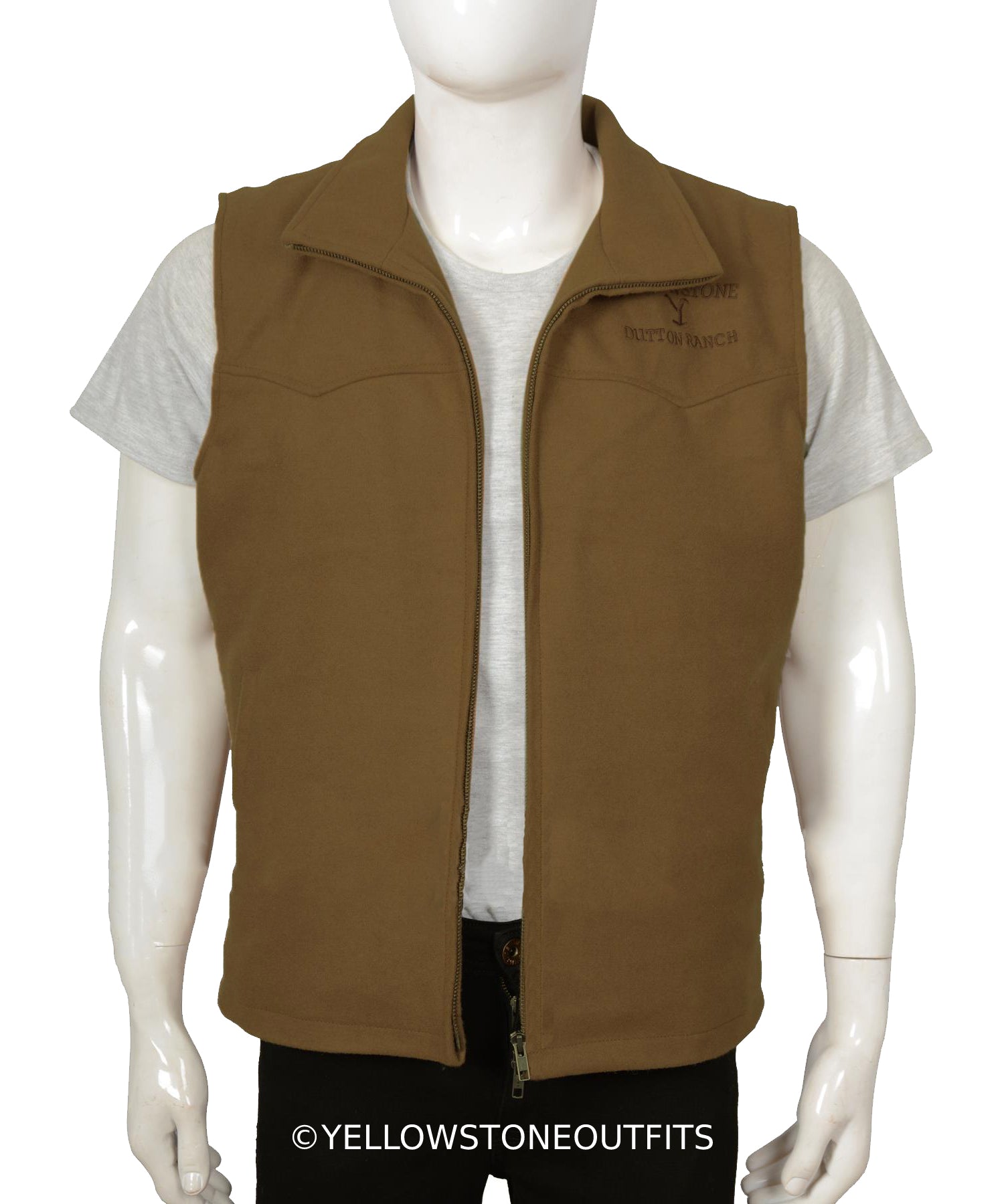 Yellowstone John Dutton Brown Vest