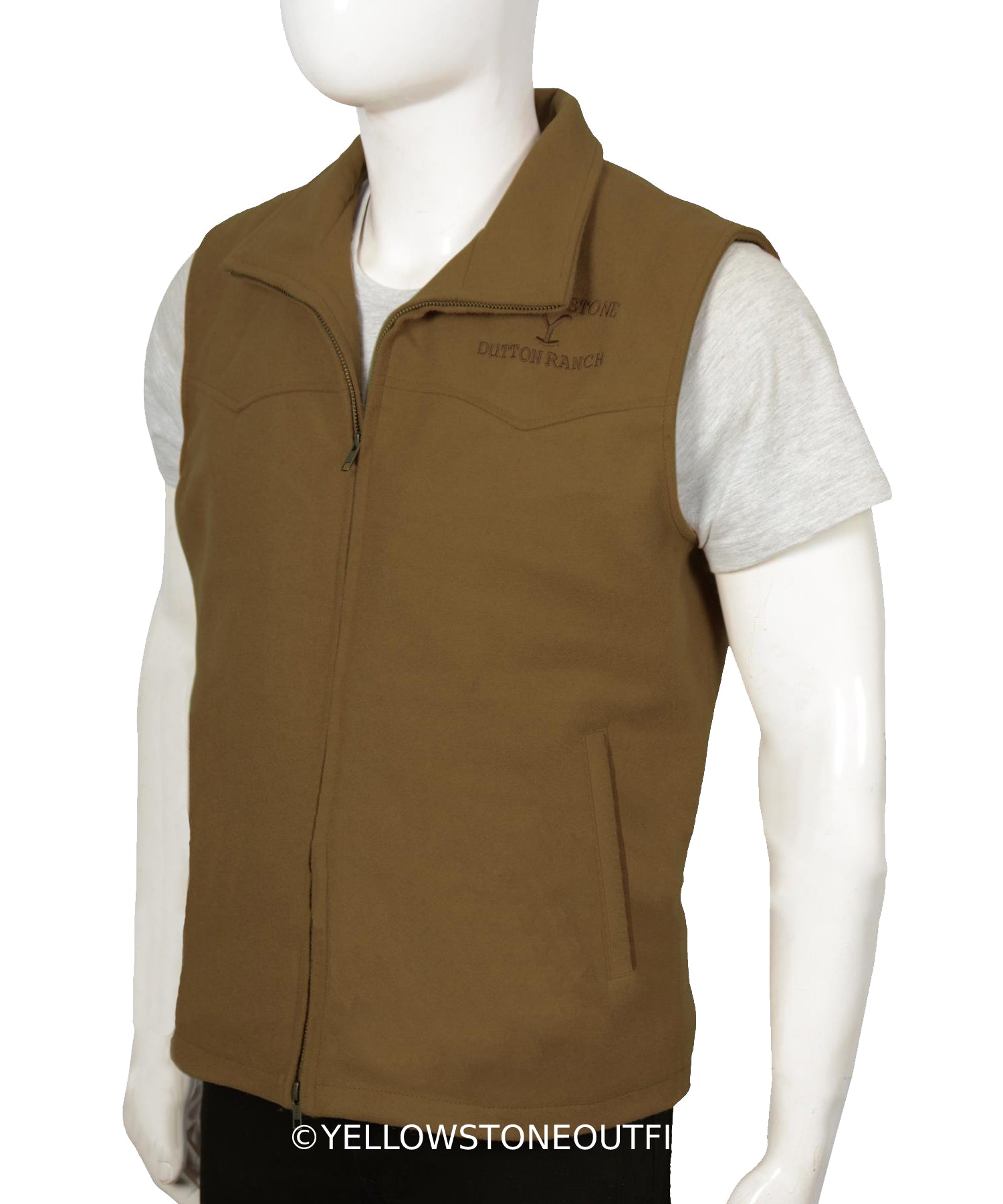 Yellowstone John Dutton Brown Vest