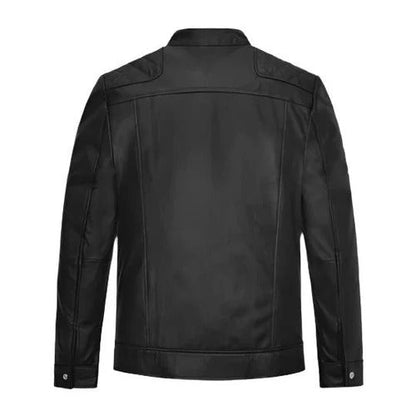 Men's Black Mirage Leather Jacket