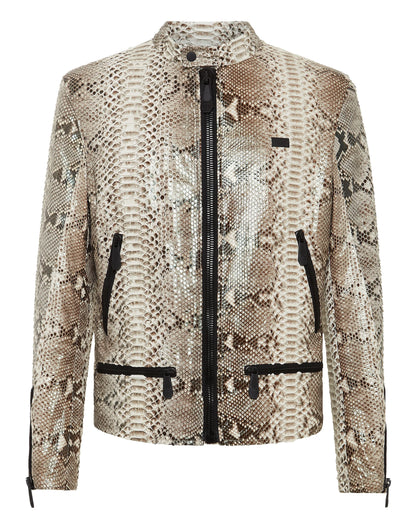 Fast X 2023 Jason Momoa Snake Print Leather Jacket