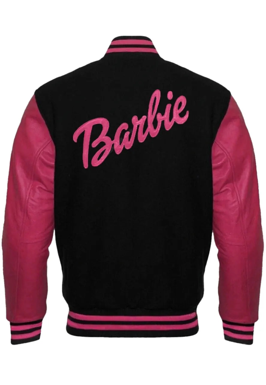 Barbie Black & Pink Varsity Jacket