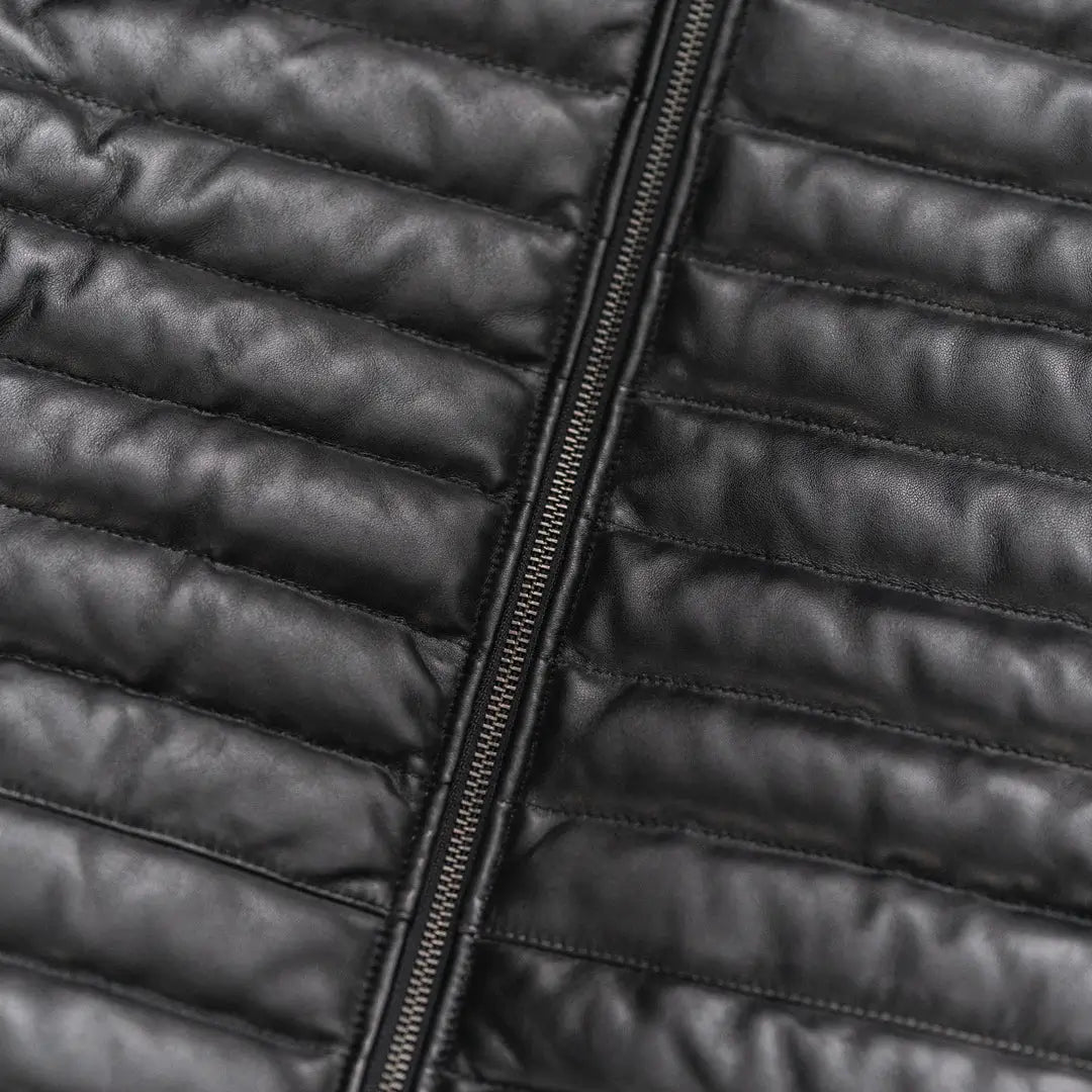 Bridger Mens Leather Down Jacket