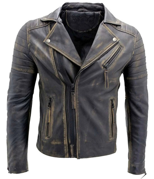 Cross Zip Brando Biker Jacket