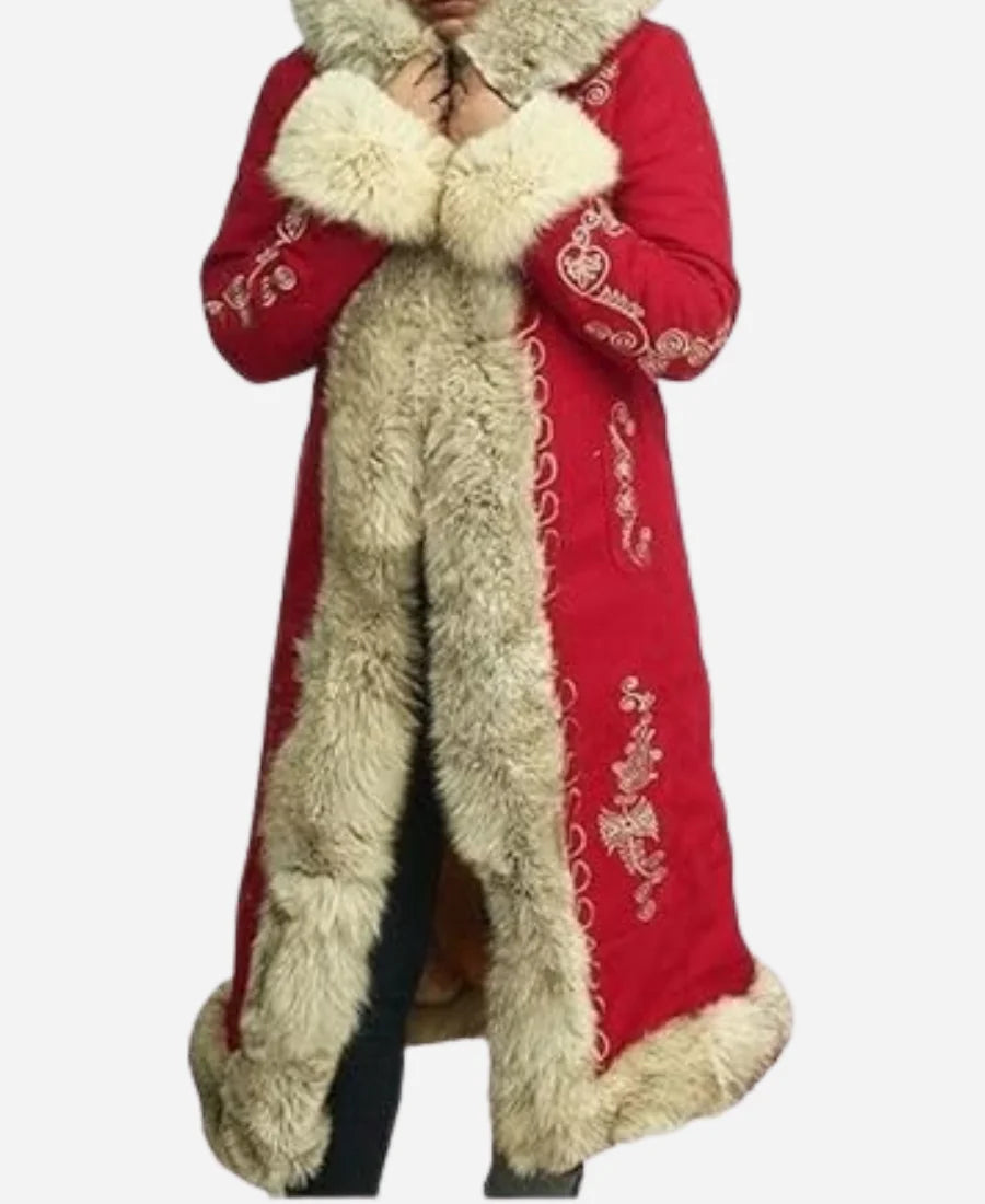 The Christmas Chronicles Goldie Hawn Red Wool Coat