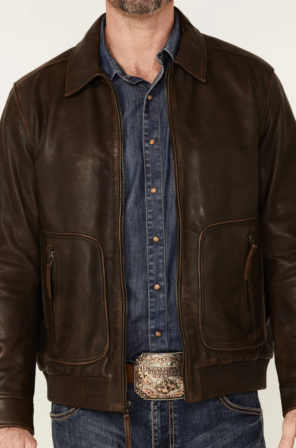 Hector Dark Brown Leather Jacket