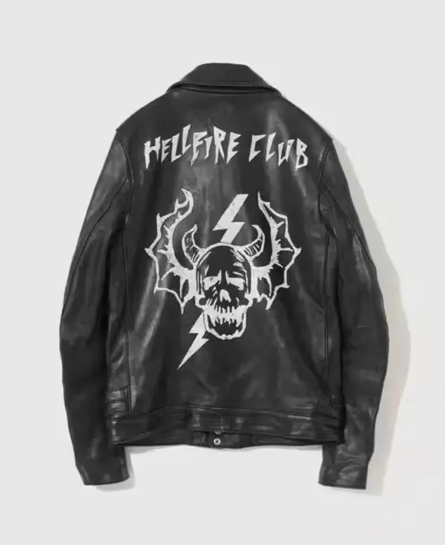 Hellfire Club Biker Leather Jacket