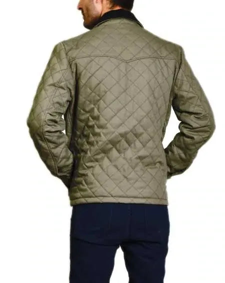 John Dutton Green Quilted Jacket Yellowstone