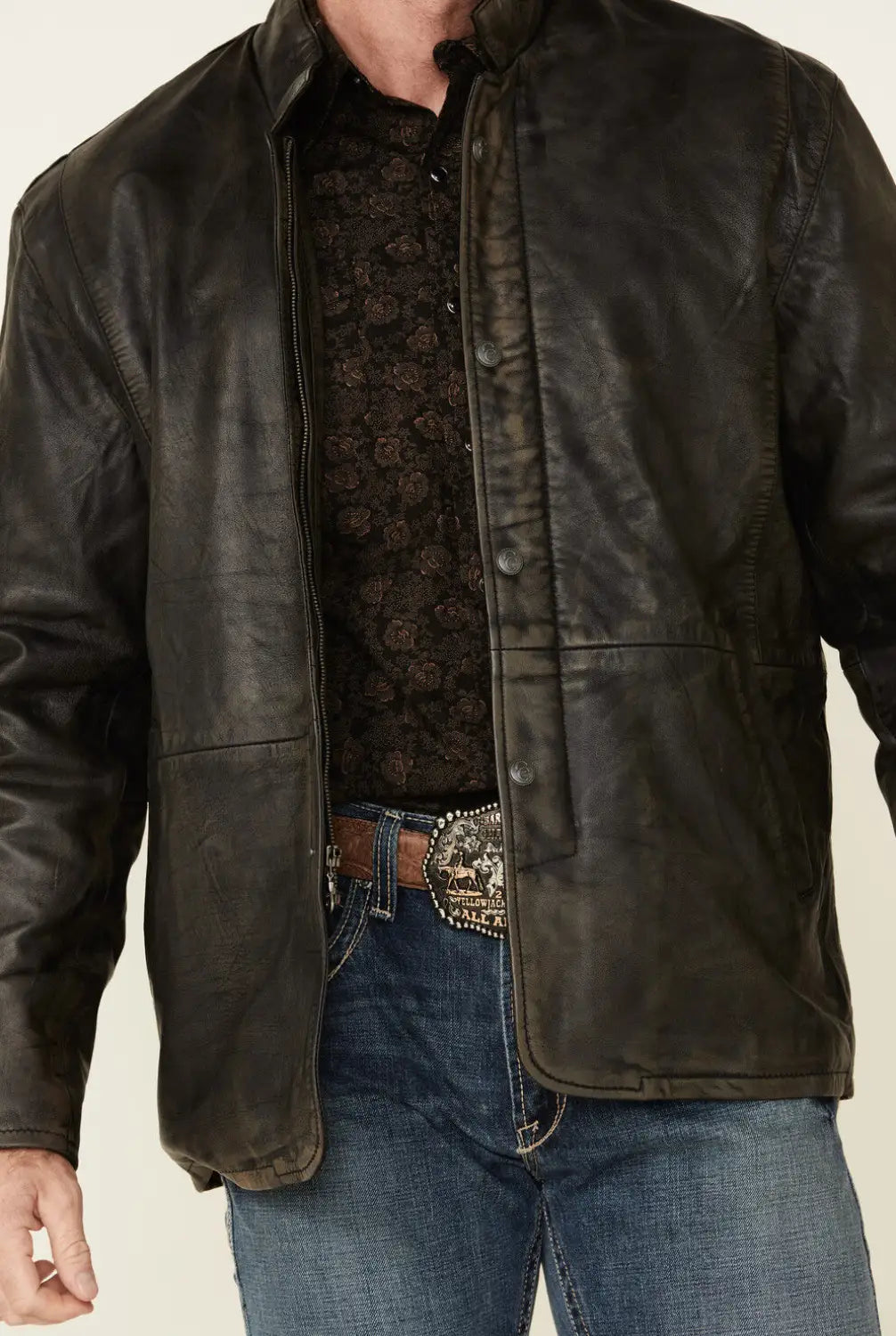 Coffmen Black Lamb Leather Jacket
