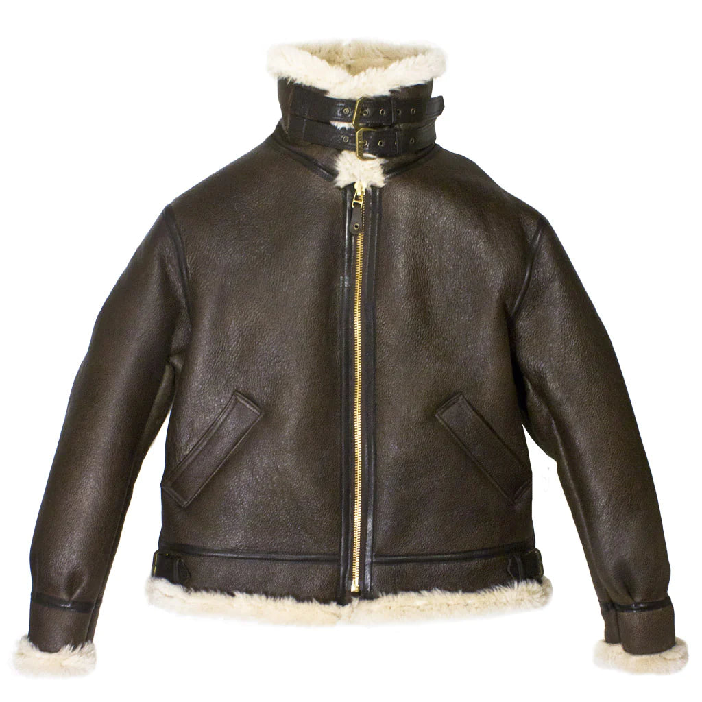 Mens Genuine Sheepskin B3 Bomber Jacket