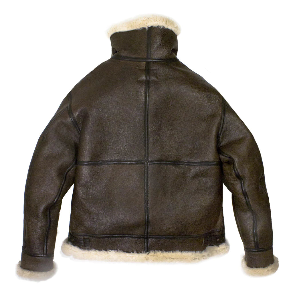Mens Genuine Sheepskin B3 Bomber Jacket