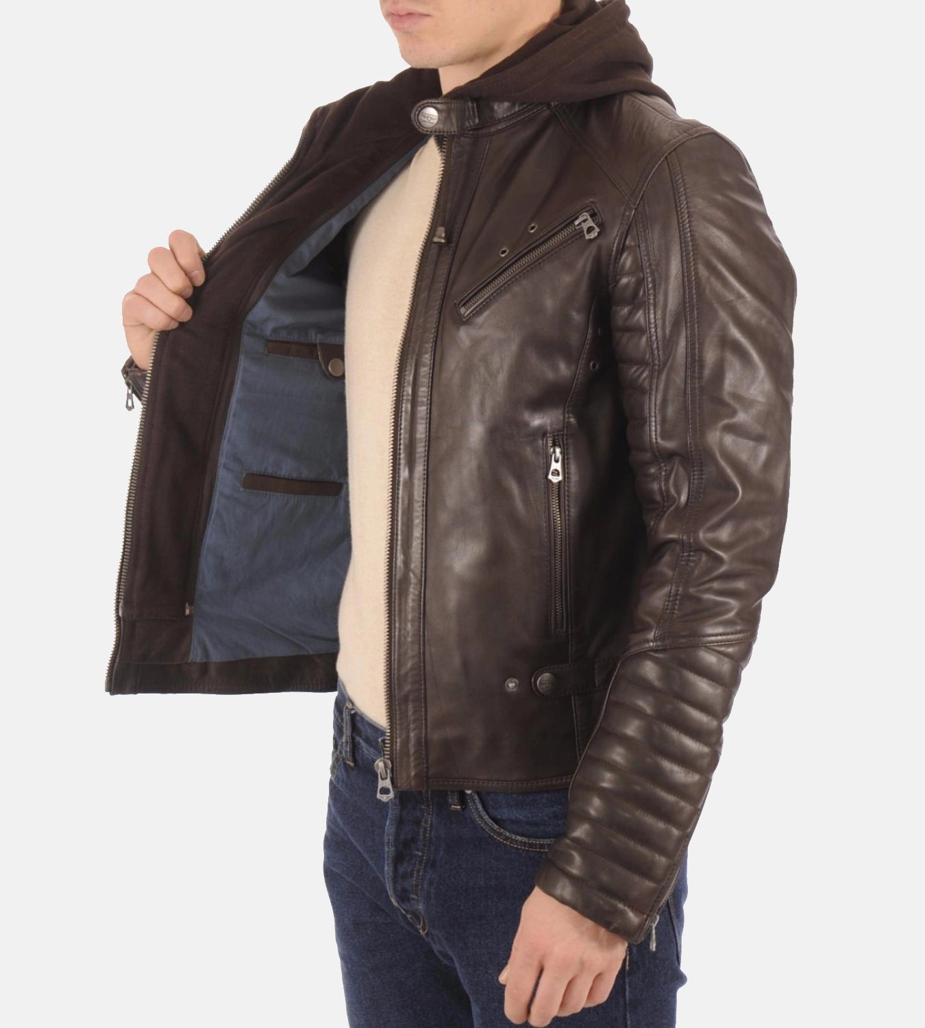 Men’s Kirill Brown Genuine Leather Jacket