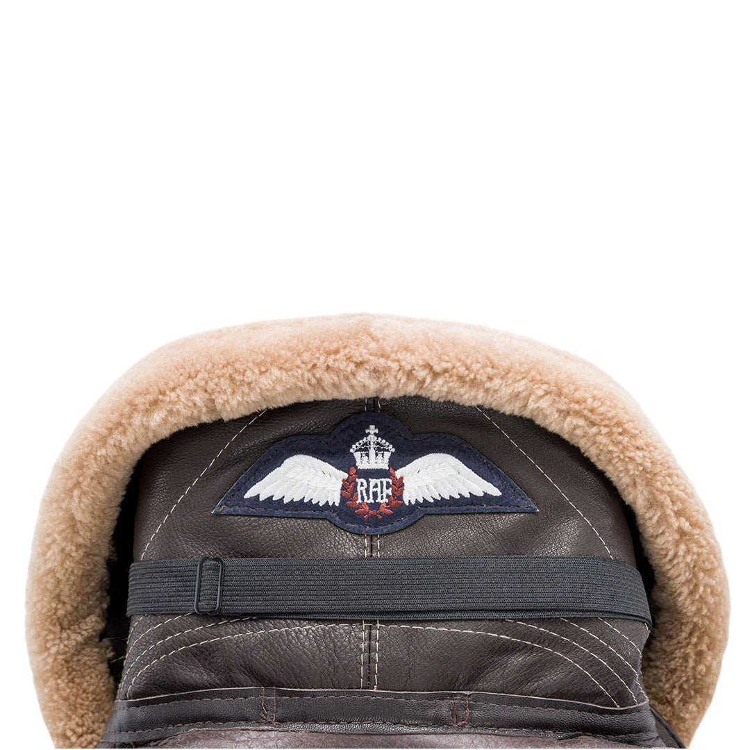 RAF Fighter Sheepskin Faux Fur Bomber Jacket