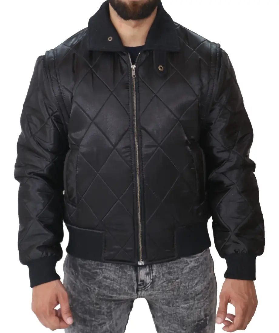 Ryan Gosling Black Satin Drive Scorpion Jacket