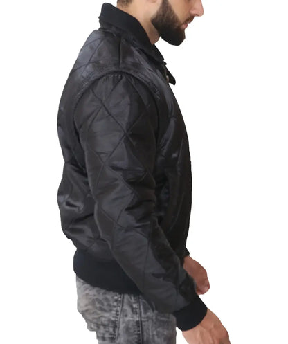 Ryan Gosling Black Satin Drive Scorpion Jacket