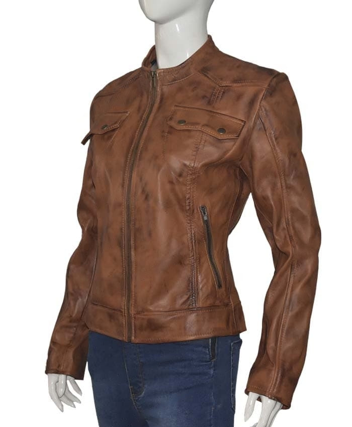 Heartland Amber Marshall Brown Leather Jacket