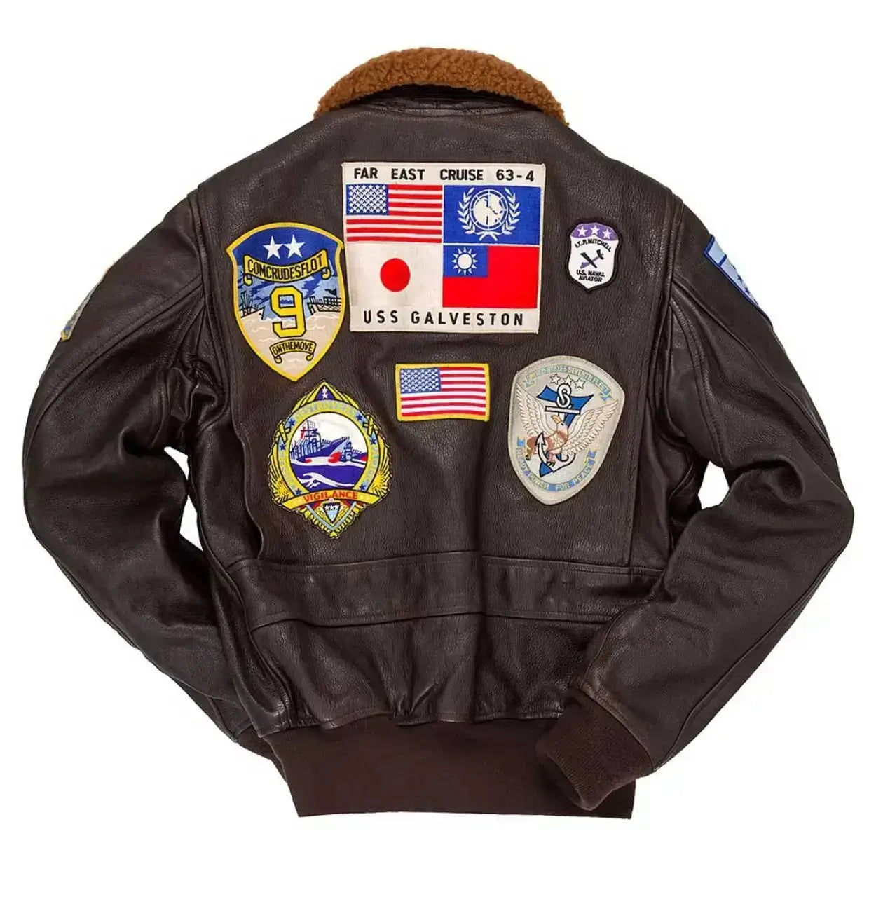 Top Gun G1 Brown Bomber Jacket