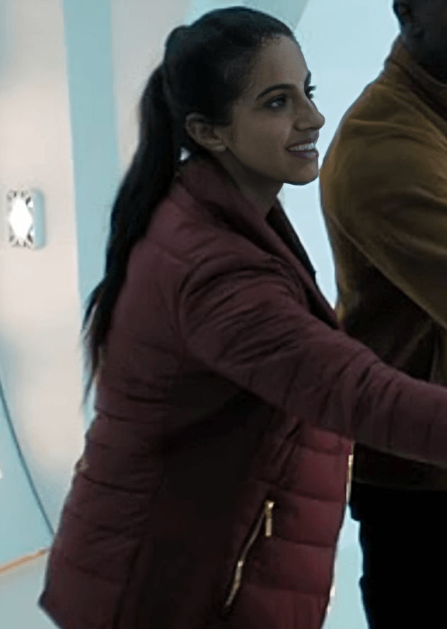 Doctor Who Mandip Gill Maroon Jacket