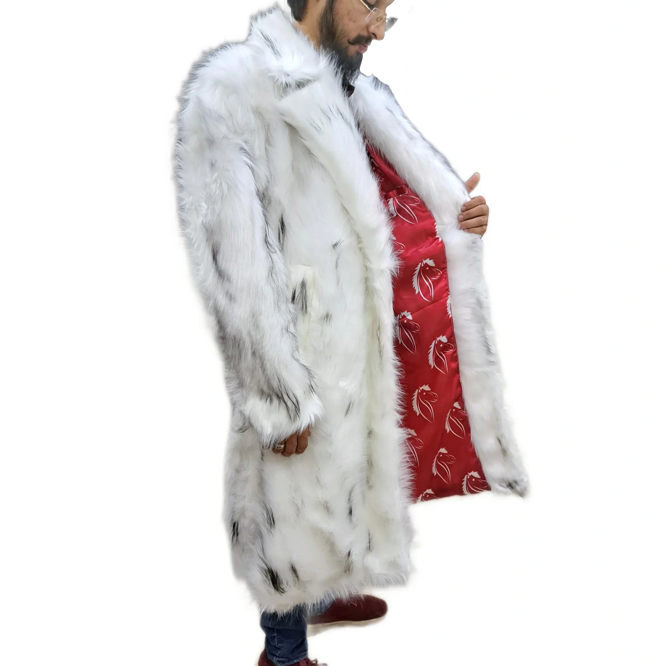Ryan Gosling Barbie White Fur Coat