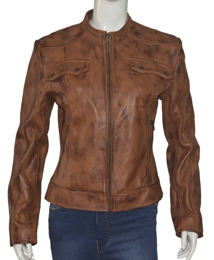 Heartland Amber Marshall Brown Leather Jacket